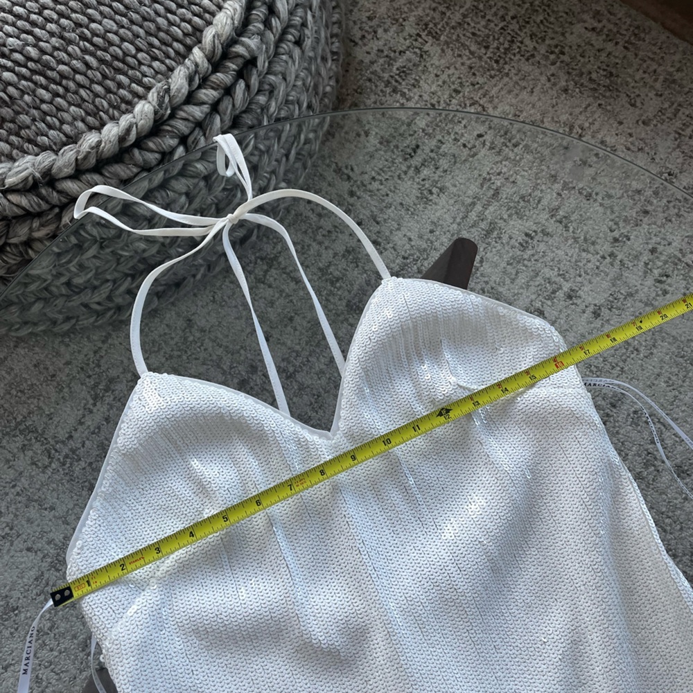Marciano Elegant White Formal
Evening Wedding Guest Party Dress New Sz M - Picture 9 of 16